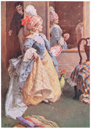 She gravely promenaded to and fro, from Little Women published by Associated Newspapers Limited, c.1940 (colour litho)