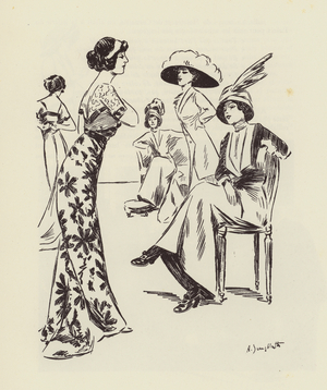 Paris fashion, c1910 (litho)