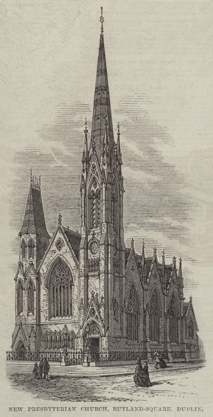 New Presbyterian Church, Rutland-Square, Dublin (engraving)