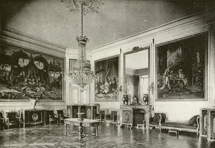 Compiegne, Salon de Musique (b/w photo)