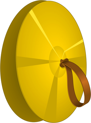 Hand-held cymbals.