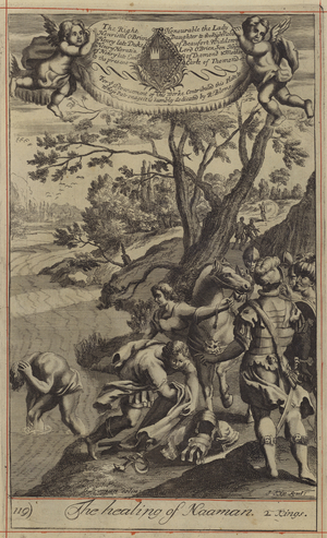The healing of Naaman (engraving)