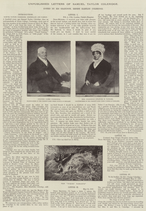 Unpublished Letters of Samuel Taylor Coleridge (litho)