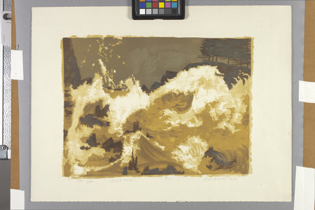 The Sea (colour lithograph on off-white german copperplate paper)