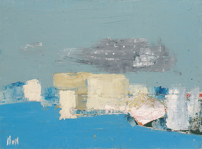 Blue Composition (oil on canvas)