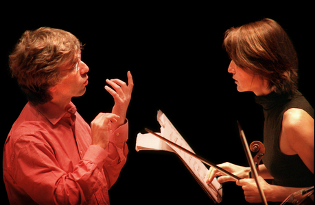 Viktoria Mullova with conductor