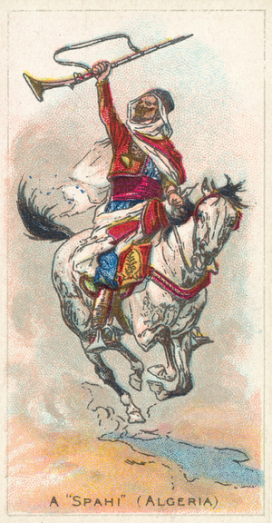 A "Spahi", Algeria (chromolitho)