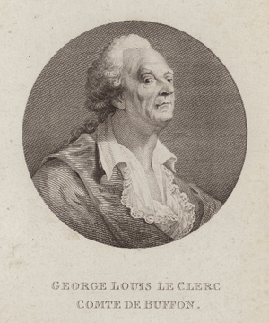 Georges-Louis Leclerc, Comte de Buffon, French naturalist (engraving)