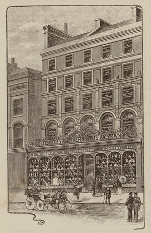 The Manufacturing Goldsmiths' and Silversmiths' Company, 112, Regent Street, W (engraving)