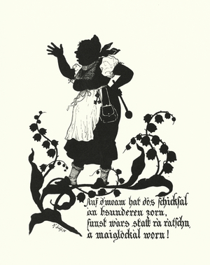 Silhouette by Hugo Strohl (litho)