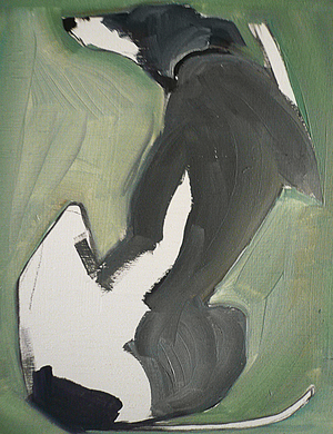Lily, 2012 (oil on board)
