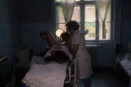 Outpatient abortion in a medical practice in Timisoara Society Zeitgeist Romania ..., 1990 (photo)