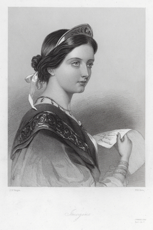 Imogen, a character in Cymbeline (engraving)