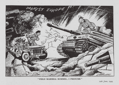 Strube WW2 cartoon (litho)