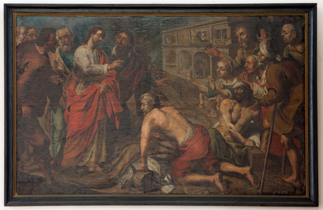 Parish church (Parochiekerk Sint-Niklaas). Painting.