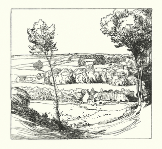 Title-page illustration for Unknown Dorset by Donald Maxwell (litho)