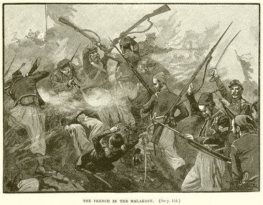 The French in the Malakoff (engraving)