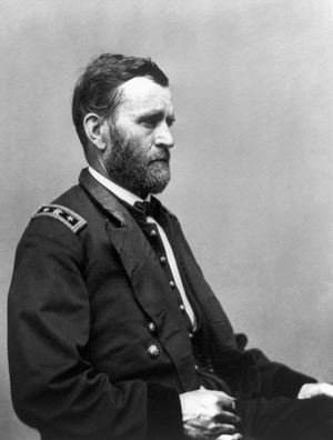 Ulysses S. Grant (1822-1885), Seated Portrait, 1865 (b/w photo)