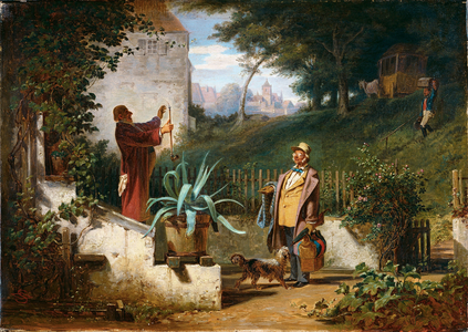 Childhood Friends, c.1855 (oil on canvas)
