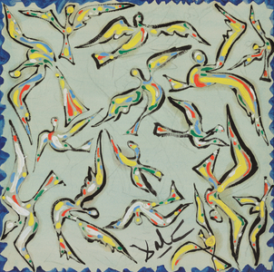 The Doves; Les Colombes, c.1953 (oil, w/c & pencil on board)