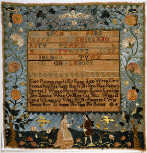 Sampler, 1783 (linen & silk)