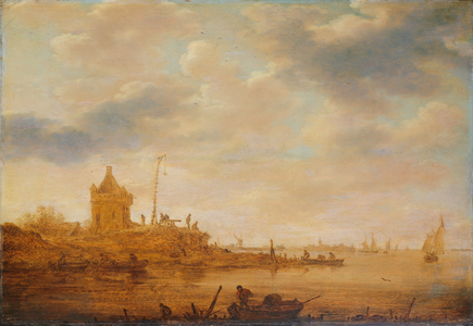 River View with Sentry Post, 1644 (oil on panel)