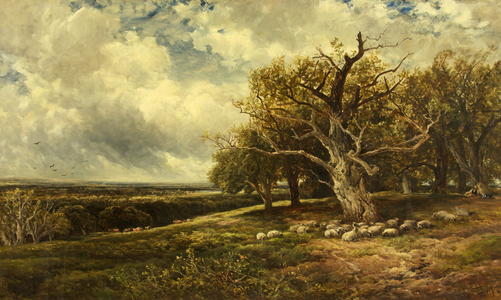 Landscape - Across the Valley, 1897 (oil on canvas)