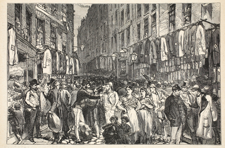 Petticoat Lane (Middlesex Street), 1870 (engraving)
