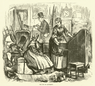 The day of adversity (engraving)