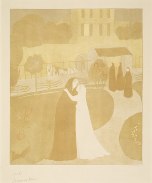 La Visitation a la Villa Montrouge (The Visitation in the Town of Montrouge), 1896 (lithograph in colours)