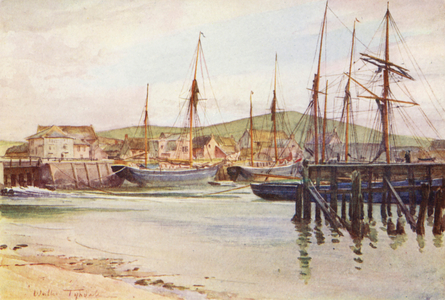 Wessex: Bridport, the "Port Bredy" of the Wessex Novels (colour litho)