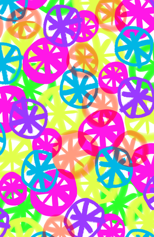 Neon Circles, 2017 (digital media)