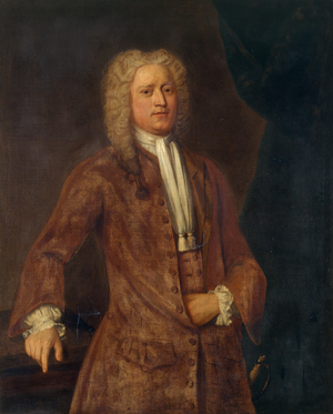 Sir George Wynne of Leeswood (oil on wood)	)