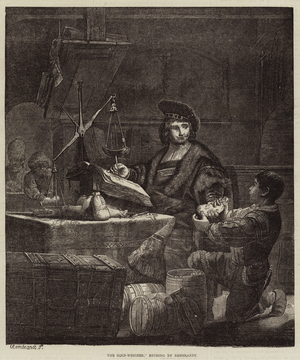 The Gold-Weigher (engraving)