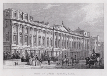 Part of Queen Square, Bath (engraving)