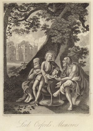 Horace Walpole, English historian, author and politician (engraving)