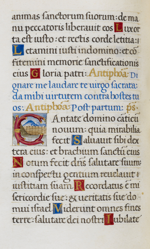 Text page with initial 'C'