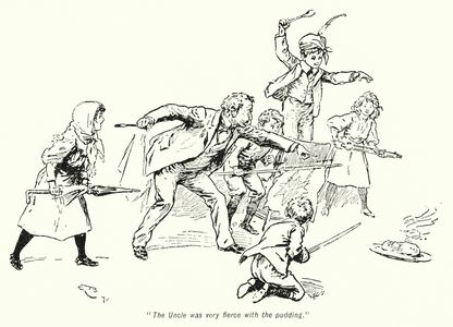 Illustration for The Story of the Treasure Seekers by E Nesbit (litho)