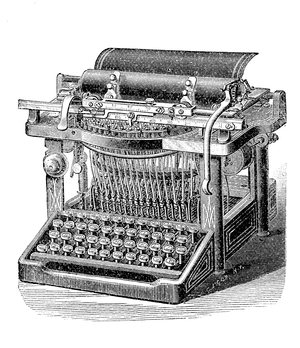 old typewriter machine