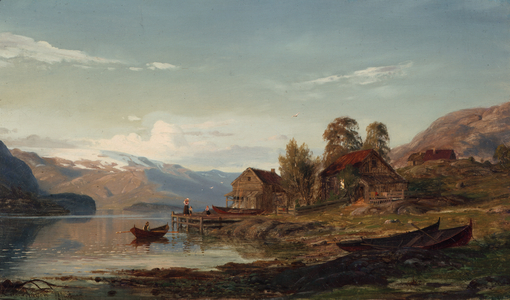 By the fjord, 1871 (painting)