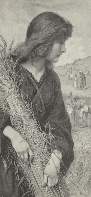 Ruth - by Henry Ryland (engraving)