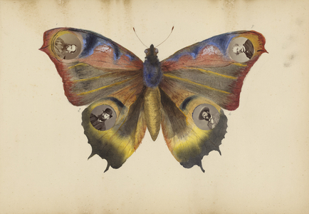 The Madame B Album, 1870s (albumen prints & w/c (in album))