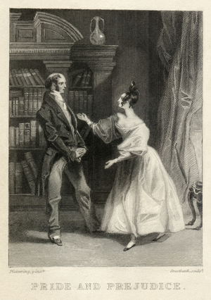 Illustration from 'Pride and Prejudice' by Jane Austen, 19th century (engraving)