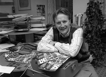 Oslo 19870206 Odd Johan Nelvik, editor of the weekly magazine Se and Hør …, 1987 (photo)