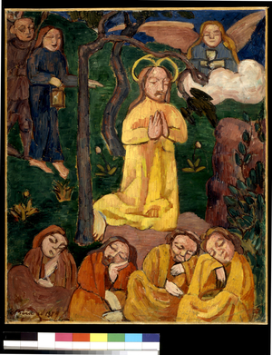 Yellow Christ (oil on canvas)