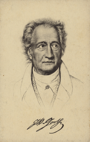 Johann Wolfgang von Goethe (1749-1832), German poet, novelist and playwright (litho)