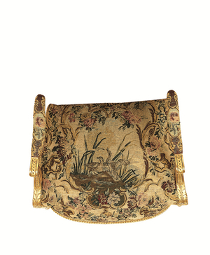 Armchair (gilded wood with tapestry)