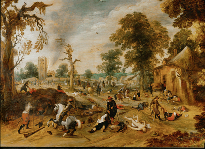 Pillage of a village …