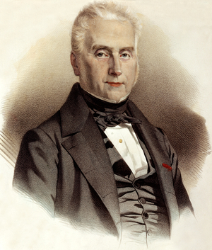 Jacques Laffitte (1767-1844) French banker and politician, engraving