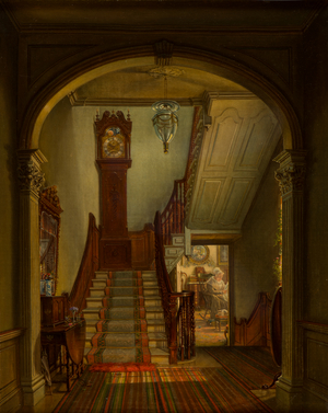 Old Clock on the Stairs, 1868 (oil on canvas)